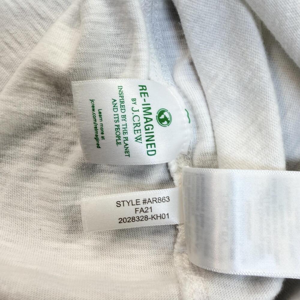 J.Crew Henley Shirt Mens XL White Cotton Long Sleeve Jersey Tee Garment-Dyed - Picture 8 of 9